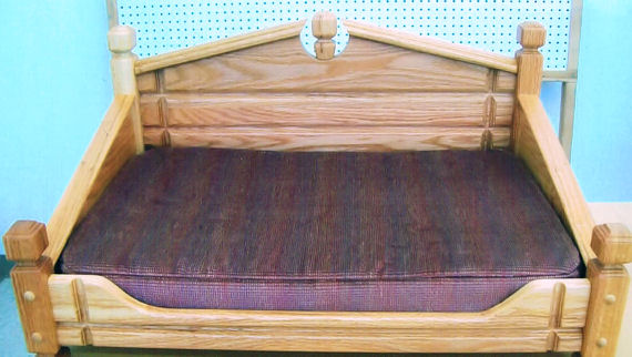 Solid Oak Dog Beds